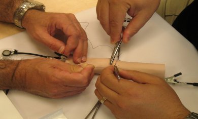 Task trainers to practice simple and complex manual and procedural skills 